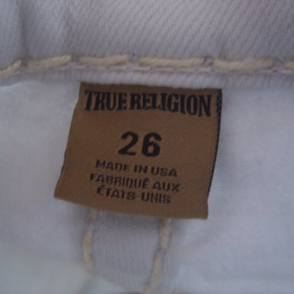 Brand New True Religion Women Super T Jeans sz 26 Made in USA Sales Sample - Picture 4 of 5